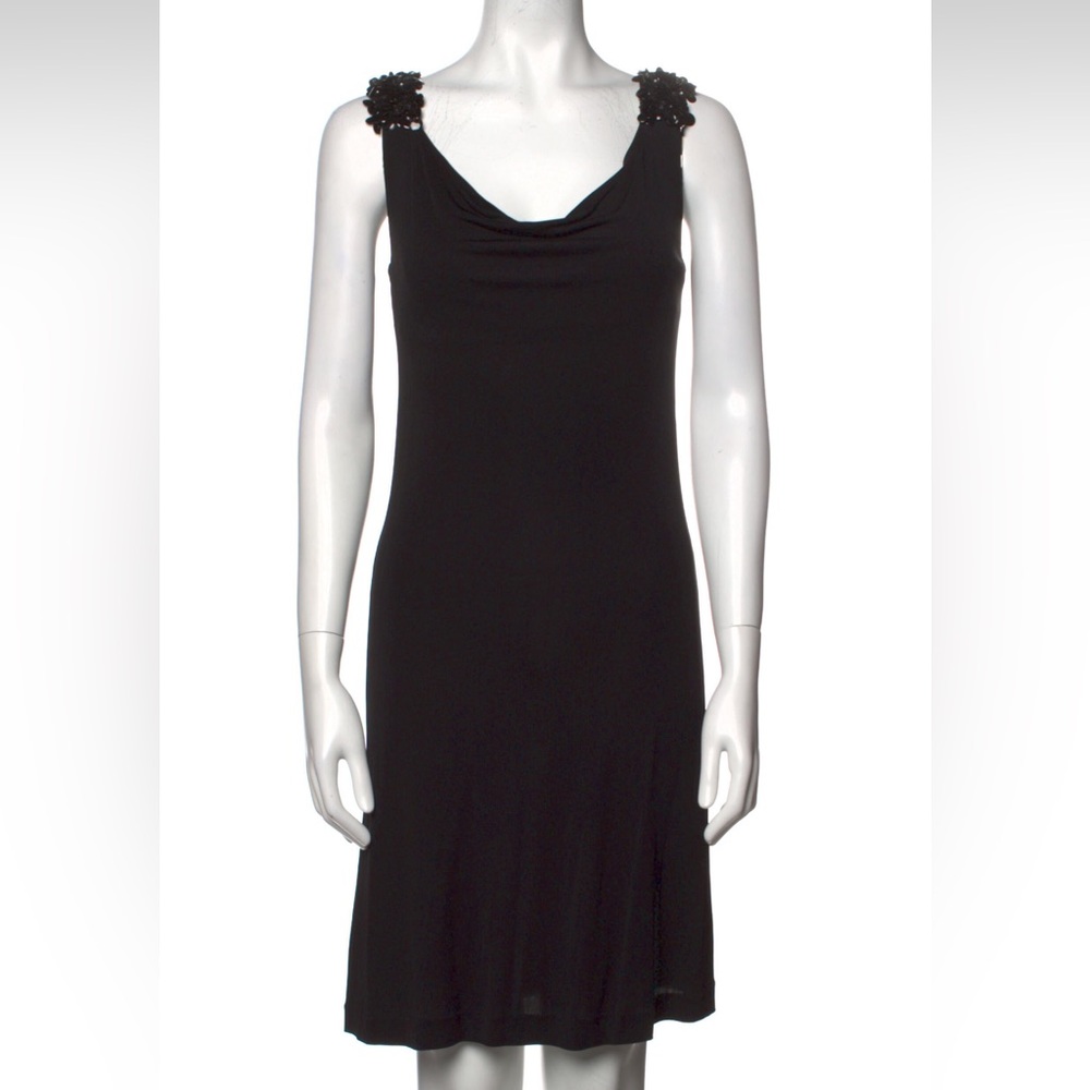 Valentino Beaded Cowl Neck Dress